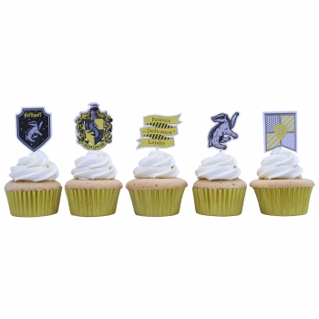 Cupcake Topper - Hufflepuff Haus